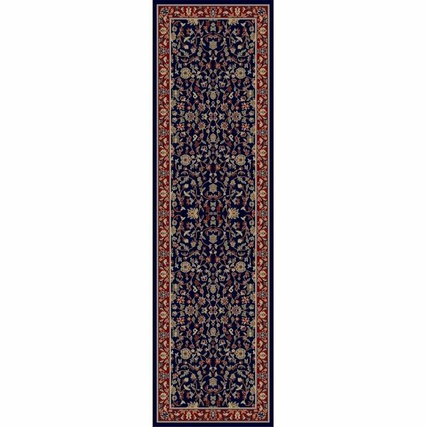 Concord Global Trading 2 ft. 3 in. x 7 ft. 7 in. Jewel Kashan - Navy 40642